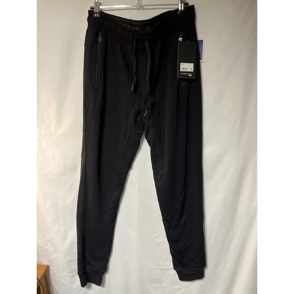 90 Degree By Reflex Mens Performance‎ Jogger Pants Black Small Zip Pocket